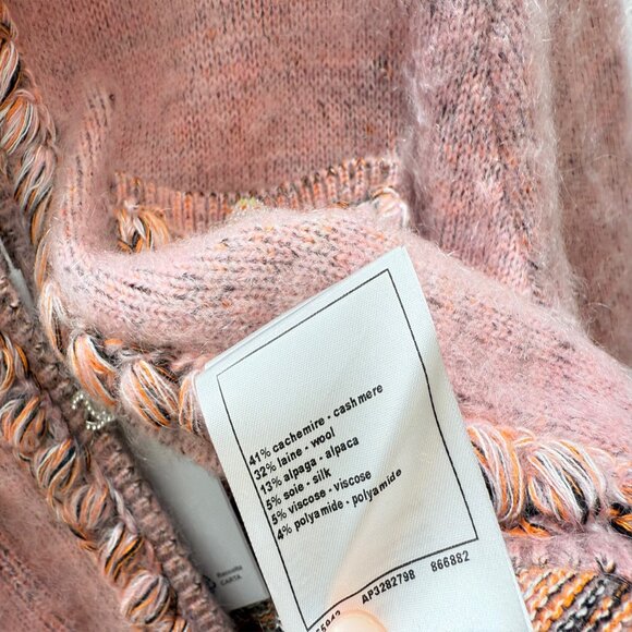 CHANEL Pink Textured Jacket - Picture 8 of 8